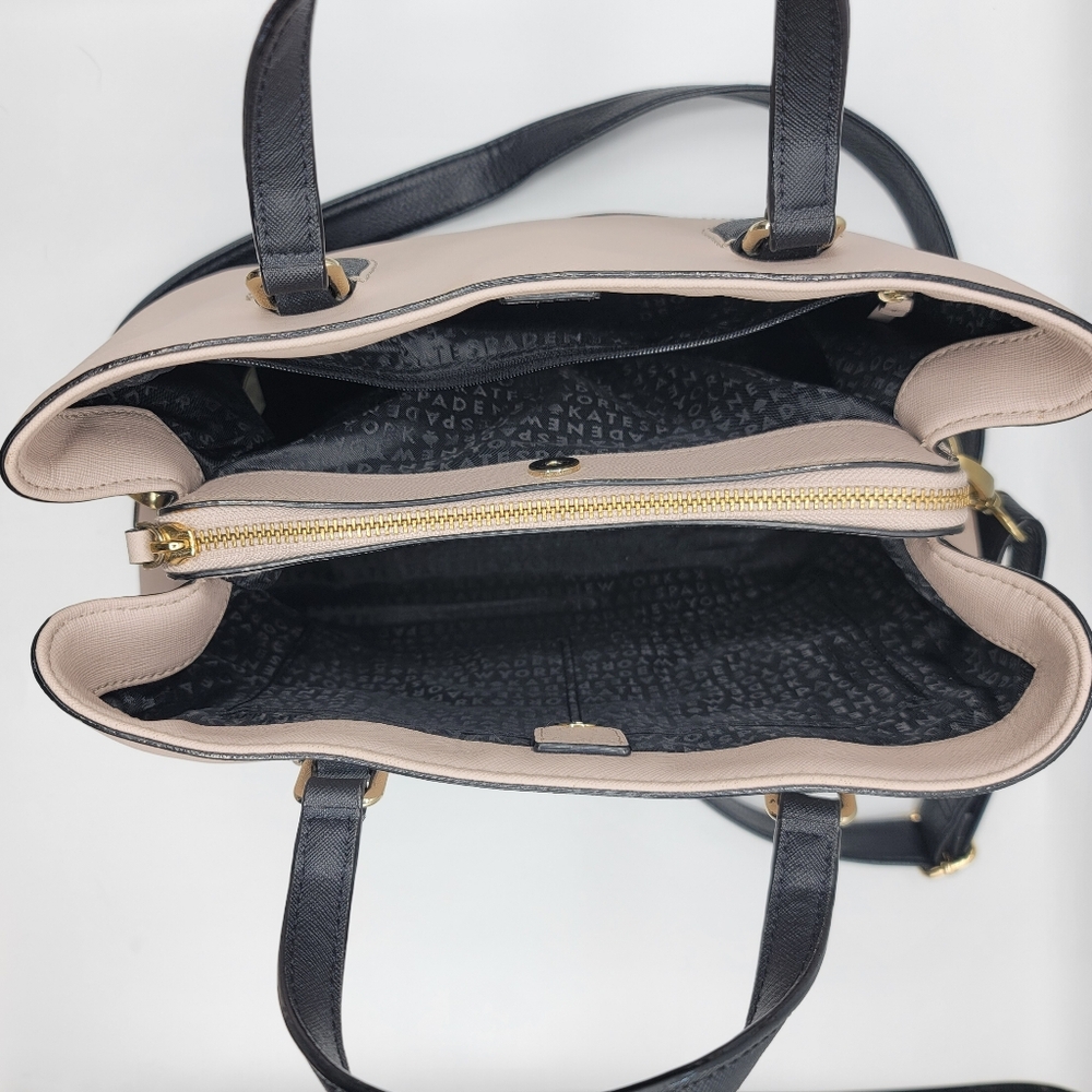 Kate Spade Laurel Way Evangelie, Two-tone Satchel Saffiano Leather - Picture 5 of 16
